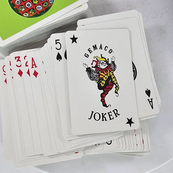 Gemaco Paperweight Motif Playing Cards Set In Box Millefiori - Picture 5 of 6